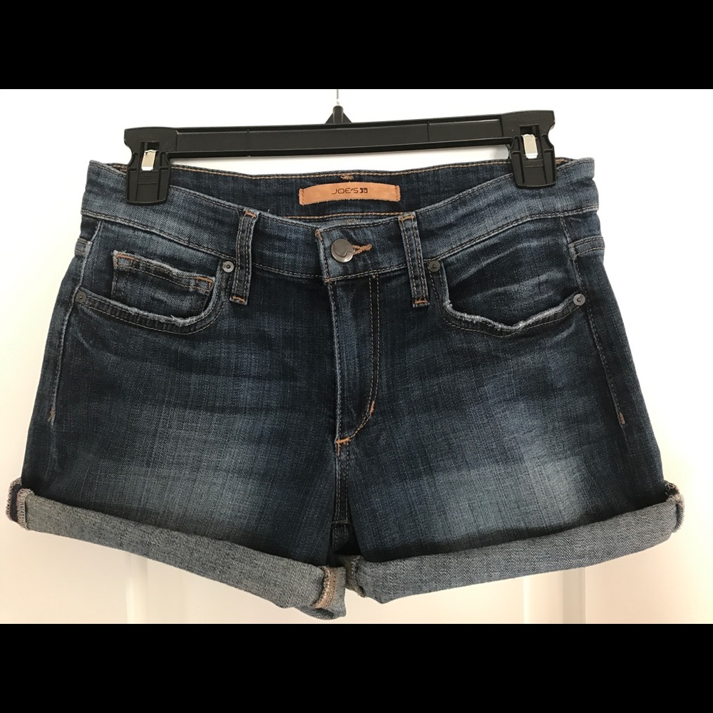 Joe's "Genna" rolled denim shorts